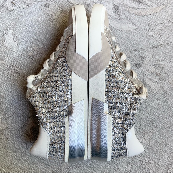 Dolce Vita Zina Silver Sneakers Size 8.5 NWOT Women’s Shoes - Picture 8 of 17